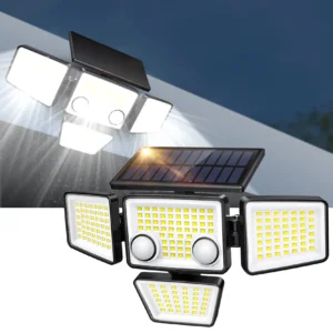 Solar Outdoor Lights - 3000LM 188 LED Motion Sensor Lights Solar Flood Security Lights