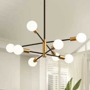 Modern Sputnik Linear Chandeliers LED Lamp 8/12 Light Home Decoration Lighting Indoor Fixtures