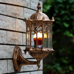 Antique Simple Wall Lamp Sconce Porch Lamp Garden Indoor & Outdoor Exterior Classic Cage Design Decor Wall Light
