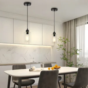 LED Pendant Light E26 Head Home Decor Hanging Lights Fixture Kitchen Dining Table Top Ceiling Lamp Interior Chandelier Lighting