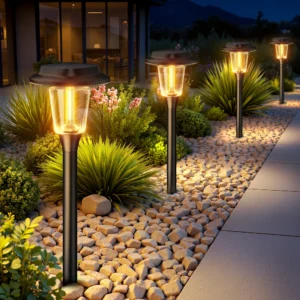 2/6/12 Pack Solar Pathway Lights, 30LM Super Bright 12Hrs Auto