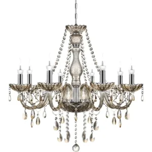 8 Lights Crystal Candle Chandelier K5 Crystal Ceiling Pendant Lamp Lighting Fixture