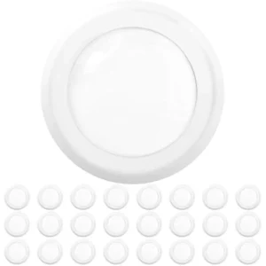 24 Pack 5/6 Inch Led Disk Lights, Flush Mount Disc Recessed Ceiling Can Lighting, 850 Lm, 5000K Daylight, Dimmable