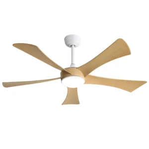 Modern 52-inch ceiling fan with LED DC 6-speed high wind speed with remote control