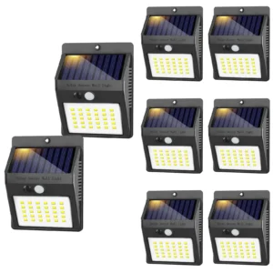 （8/10 Pcs） Solar Lights Outdoor Waterproof, LED Wireless Motion Sensor Outdoor