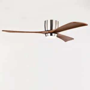 52" Ceiling Fan with Lights Remote Control, Quiet DC Motor 3 Wood Blade Ceiling Fans 6 Speed Levels, Reversible Ceiling Fan