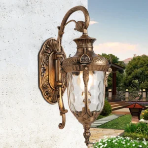 Outdoor Wall Light Fixture Porch Patio Sconce Exterior Lighting Lantern Lamp E26 Medium Bronze Small Ear Wall Lamp