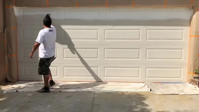 Garage door painting service