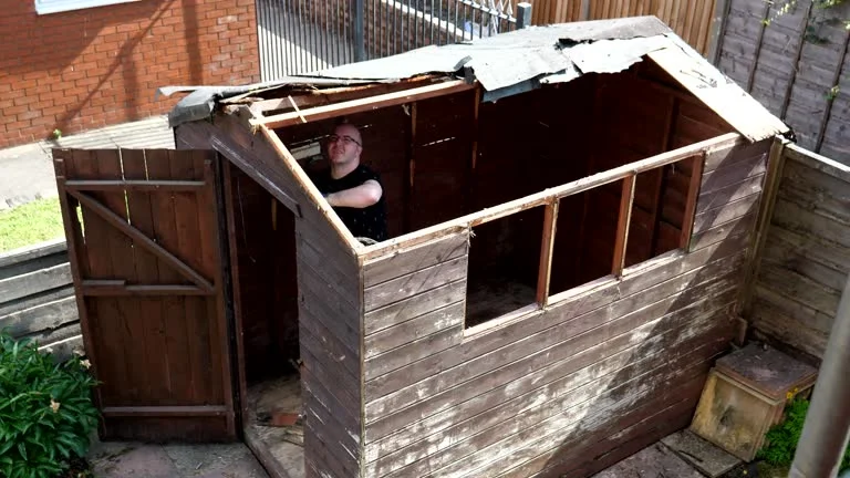 Shed removal and outbuilding demolition service